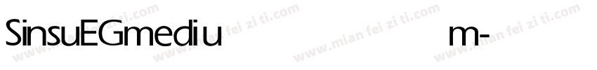 SinsuEG medium字体转换